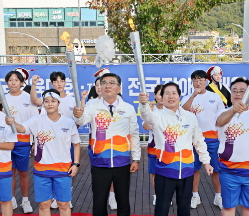 우주항공중심도시 고흥의 특별한 드론 성화봉송