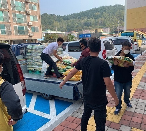 (주)해밀에너지, 고흥군장애인복지관에 희망의 쌀 50포 후원