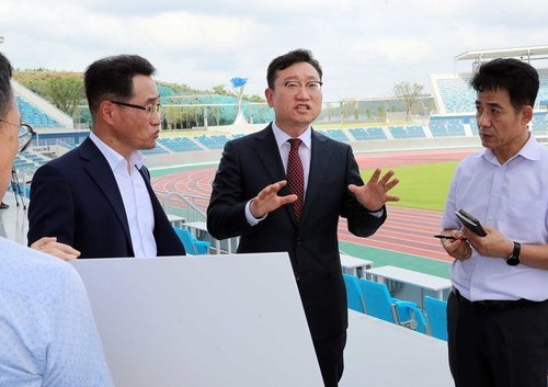 명창환 행정부지사, 전국장애인체전 주경기장 점검