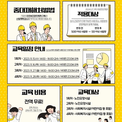 전라남도사회서비스원, 사회복지시설 중대재해처벌법 교육 개최 