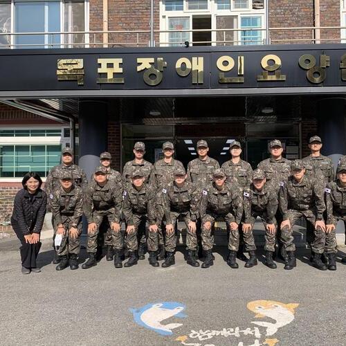 해군 항공사령부 609전대, 목포장애인요양원과의 따뜻한 동행